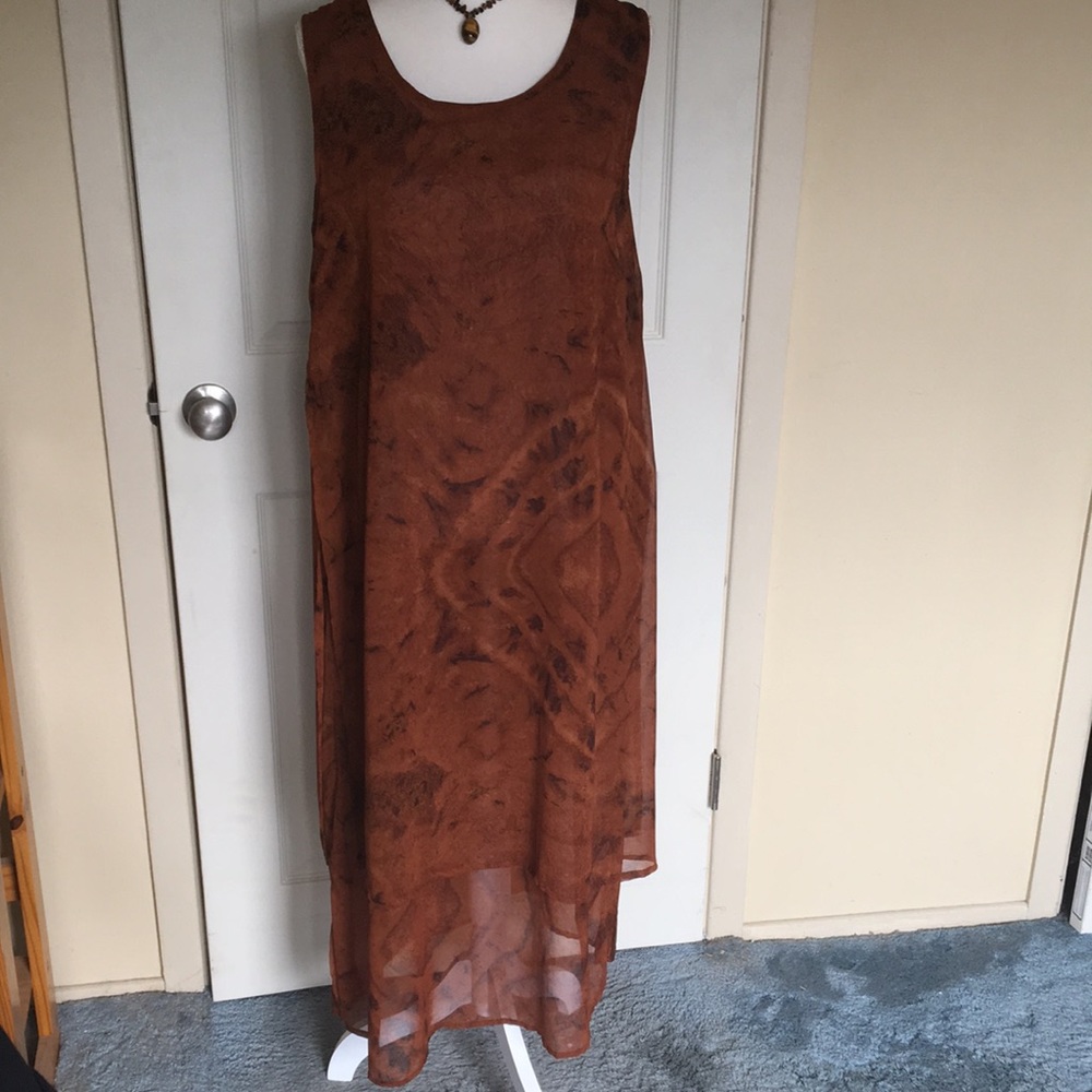 Double Layered Semi Shear Sheath Dress